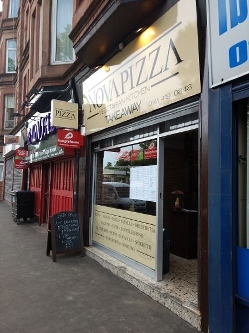 boom here we are at NovaPizza Vegetarian Kitchen in Glasgow