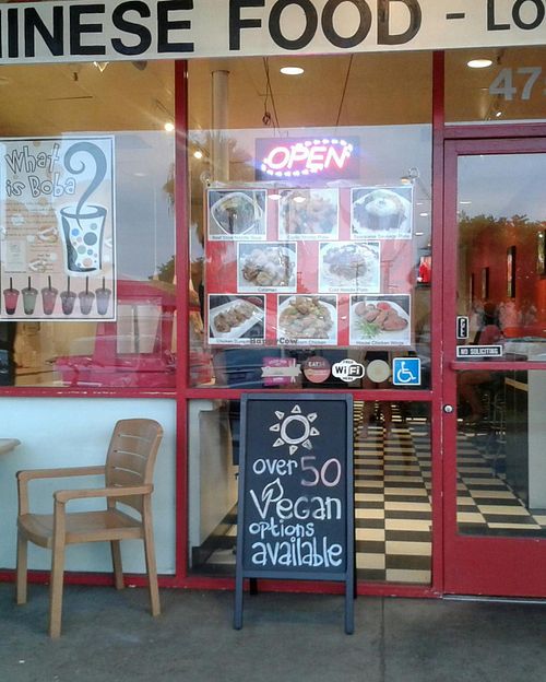 This made my day! Veg menu is all vegan and made to order fresh.  at Wok N Roll in Long Beach