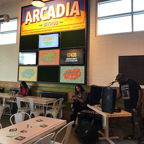 social media night  at Even Stevens Sandwiches - Arcadia  in Phoenix