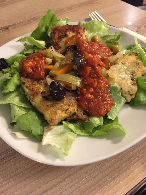 Maultaschen at Süsse Marie Veganerie in Karlsruhe