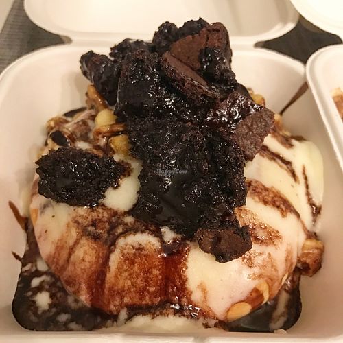Has brownie and chocolate syrup, so good!  at Cinnaholic - Centennial in Las Vegas