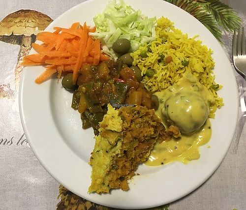 Buffet plate  at Lisbon Vegan Restaurante in Lisbon