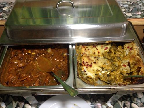 Hot dishes at Lisbon Vegan Restaurante in Lisbon