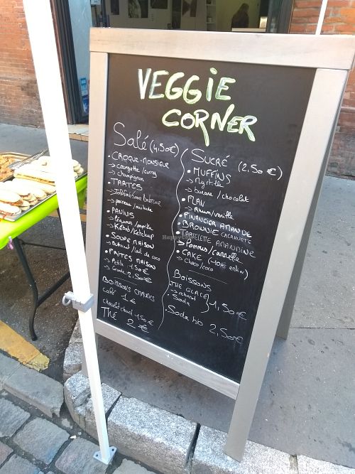Prices of 03.11.2018 during a special foire event at Veggie Corner in Toulouse