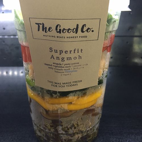 vegan salad pot  at The Good Co. in Kuala Lumpur