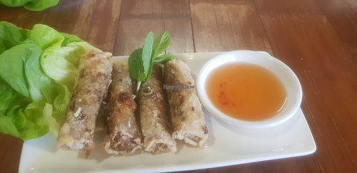 Crispy veggie spring rolls (vg) at Pho in Birmingham