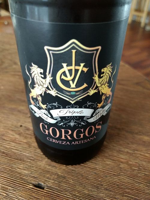 a local beer, 7.5% wow.  at Codigos del Arte in Denia