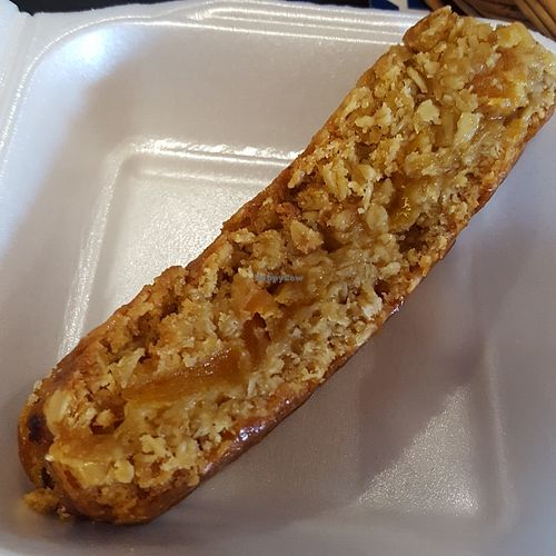 vegan apricot oat slice (takeaway option) at Caffi Glandwr Cafe in Beddgelert