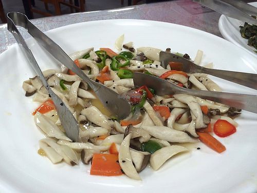 mushroom 
Photo credits to Tai ChewPheng  at Manchaeoh - 서울중앙교회 채식뷔페 in Seoul