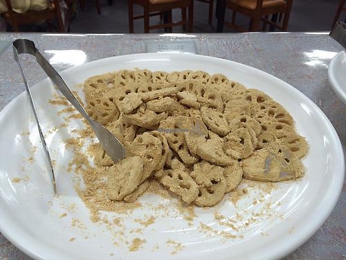 lotus roots 
Photo credits to Tai ChewPheng  at Manchaeoh - 서울중앙교회 채식뷔페 in Seoul