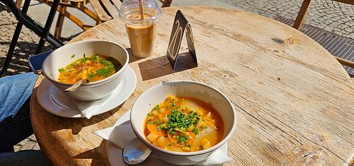 daily soup - kimchi with brown rice at Barevný Bufet - Šťastná Koza in Beroun