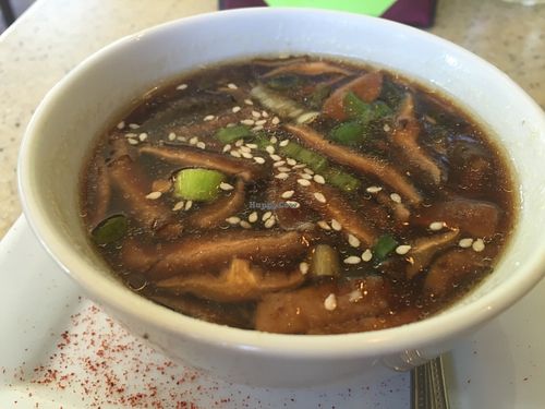 Asian Ginger Shitake Soup at The Present Moment Cafe and Market in St Augustine