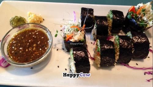 sushi rolls. the only kind I will eat!! at The Present Moment Cafe and Market in St Augustine