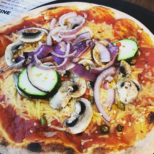 Fully loaded build your own pizza!  at Enzo in Manchester