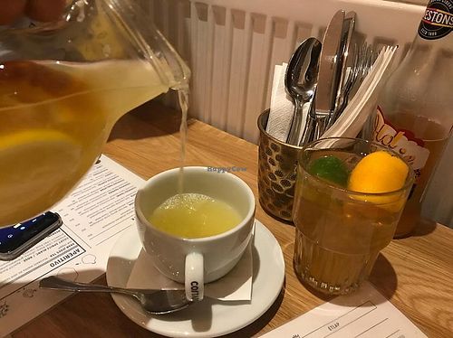 hot ginger lemonade at Dobrumba in Budapest