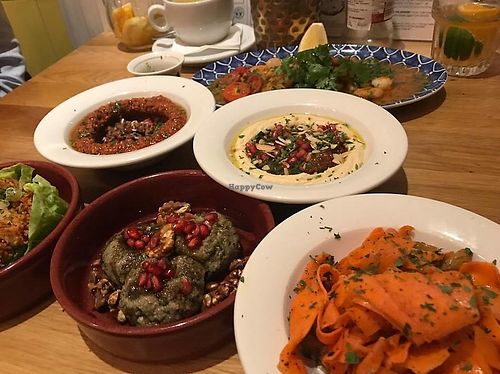 mezze selection at Dobrumba in Budapest