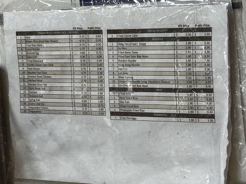   at ITE College Central Vegetarian Stall  in Northeast Singapore