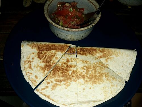 Quesadilla  at Moonshine in Pai