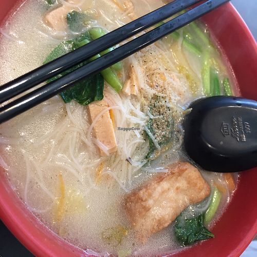 Fish Slice Bee Hoon Soup at Cundhi Vegetarian 準提素食坊 in East Singapore