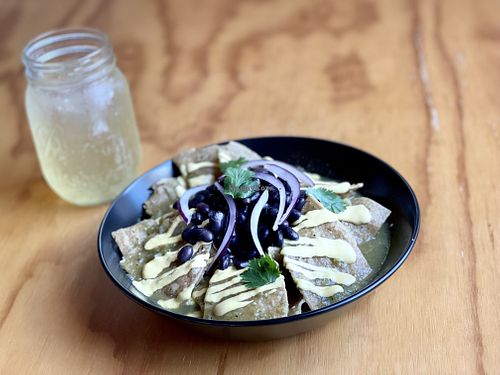Chilaquiles Verdure at Chula in San Jose Del Cabo