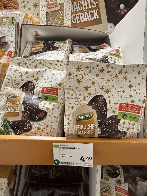 vegan xmas sweets  at Karo Bio Markt in Schwerin
