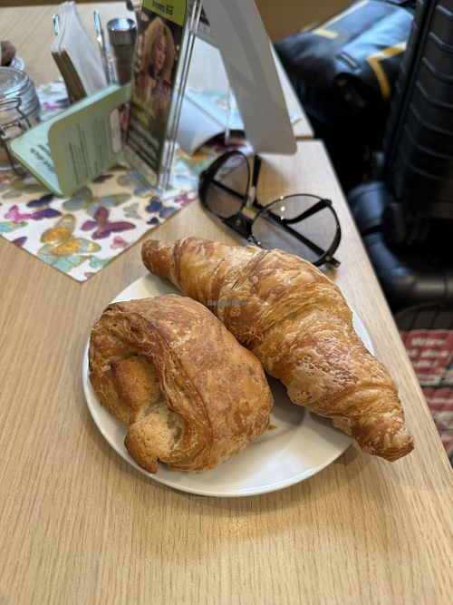marzipan roll & croissant  at Karo Bio Markt in Schwerin