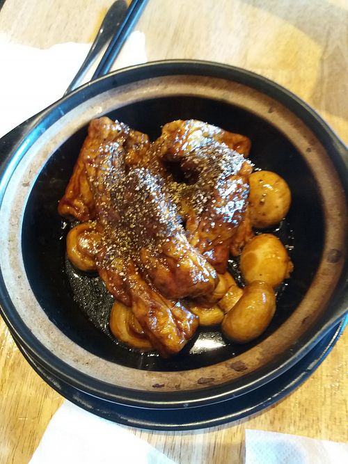 Clay pot Tofu and mushrooms at An Nhien Vegetarian Cuisine in Cabramatta