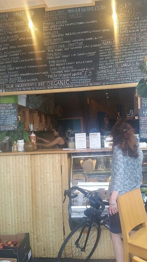 Inside at Alkaline Juice Factory in South West London