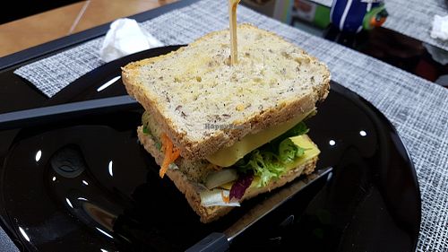 Vegan sandwich at Vegana By Tentúgal in Porto