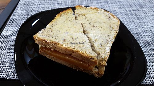 Cheese and marmelade sandiwch at Vegana By Tentúgal in Porto