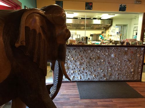 open kitchen at Woody's Thai Kitchen in Seward