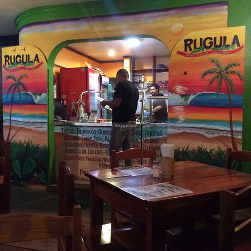rugula at night at Rugula in Jaco