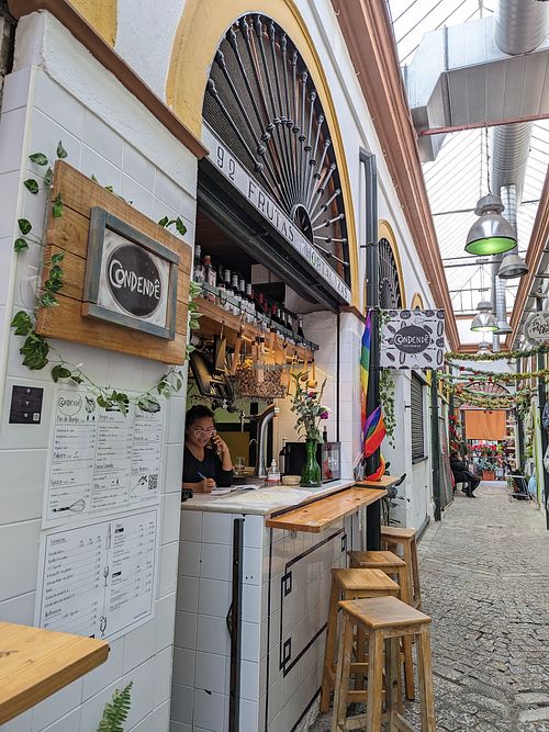 Inside Feria Market at Condende in Sevilla