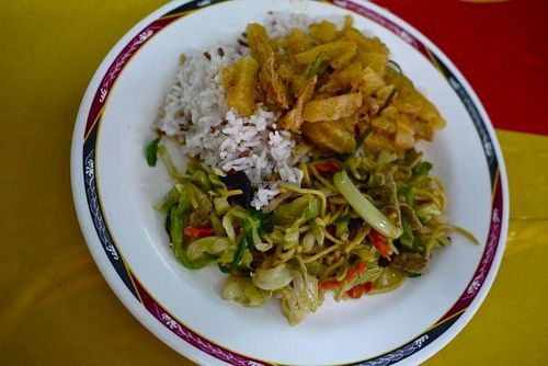Onу dish sample at Tien Sieng Vegetarian Foods in Chiang Mai