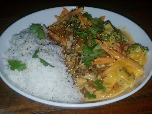 Coco tofu at Ohana in Jaco