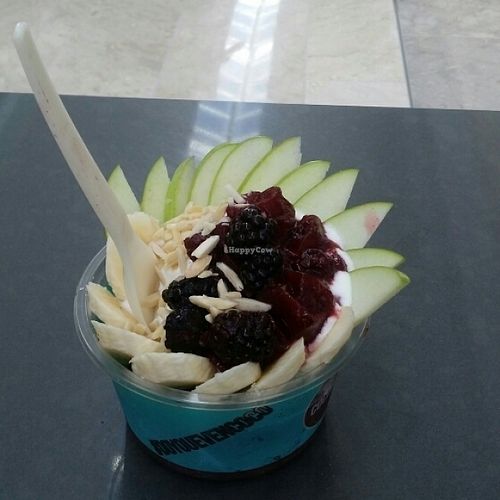 apple & blackberry acai bowl at Coco Bliss in Upper Mount Gravatt