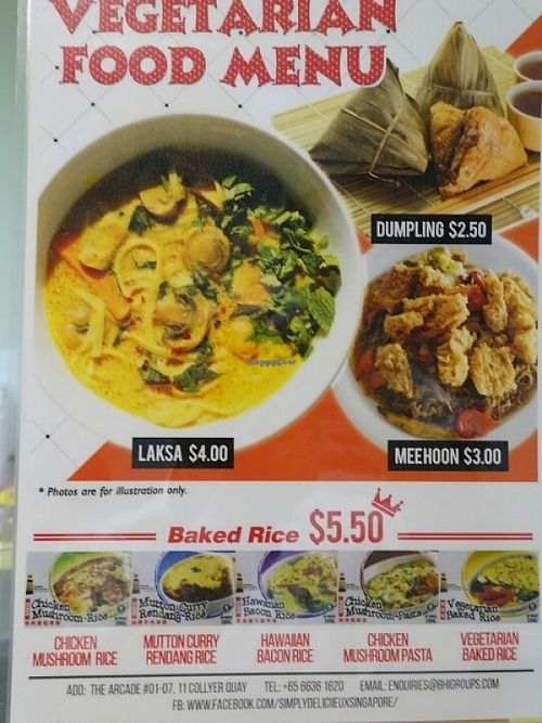 menu 1 at Simply Deliciieux in Central Singapore