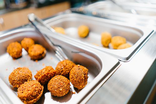Falafels with susame, spicy, parsley and regular at Vkusove in Sofia