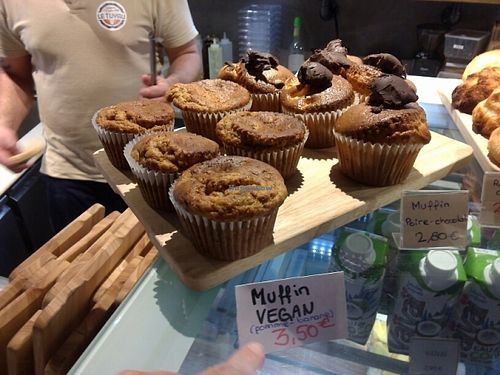 vegan muffins at Le Tuyau in Aix-en-provence