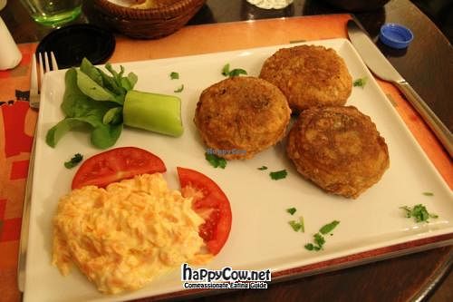 Veggie 'burgers' at Parsifal in Istanbul