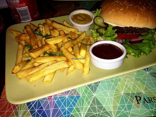 mushroom burger at Parsifal in Istanbul