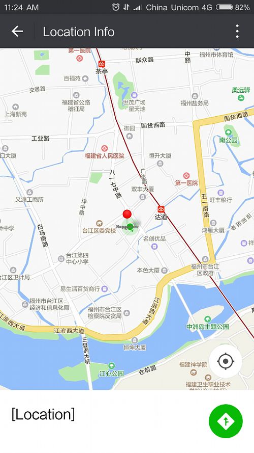 Map of the restaurant at Yuan Wei Su Guan in Fuzhou