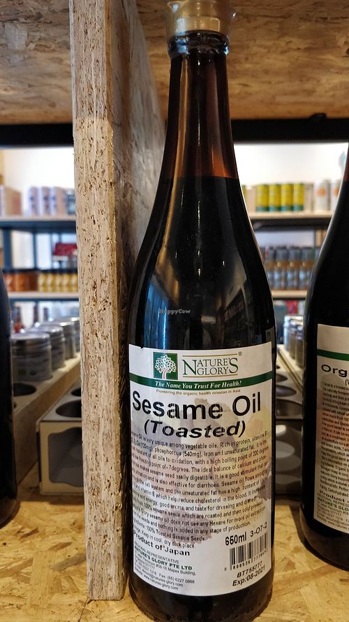Sesame oil at Nature's Glory in Central Singapore