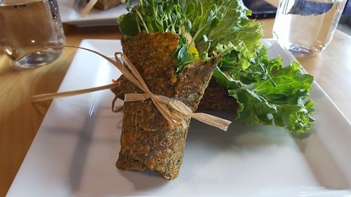falafel wrap at Power House Living Foods - Metral in Nanaimo