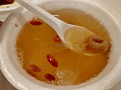 White fungus dessert at Singapore Buddhist Lodge Temple 新加坡佛教居士林 in Central Singapore
