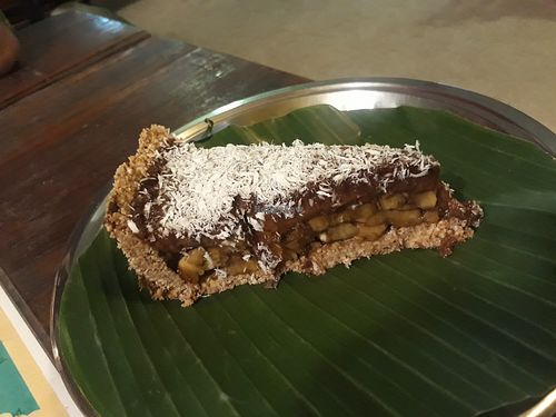 Raw banoffee pie at Dosha in Koh Phangan
