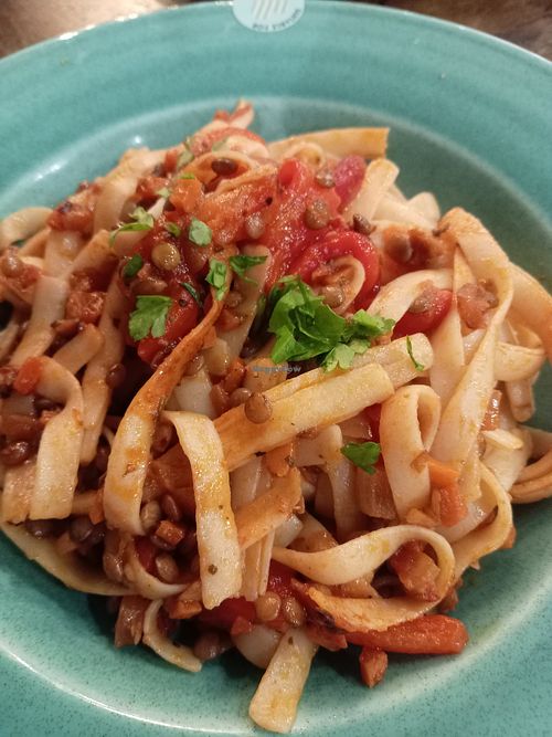 Fettuccine lentil ragu at ASK Italian in Gateshead