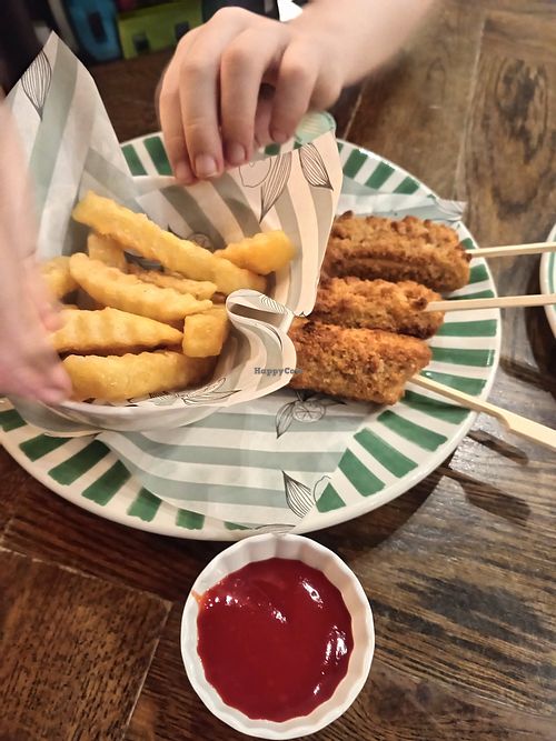 Kids Meal (inedible goujons) at ASK Italian in Gateshead
