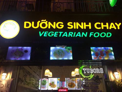 Restaurant front at Spring Lotus - Duong Sinh Chay in Hanoi