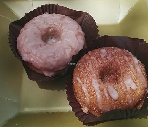 Vegan donuts at Aziz Fruitstand  in Leamington